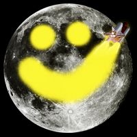 Smiley Face Happy Moon  Impact Tech Backpack