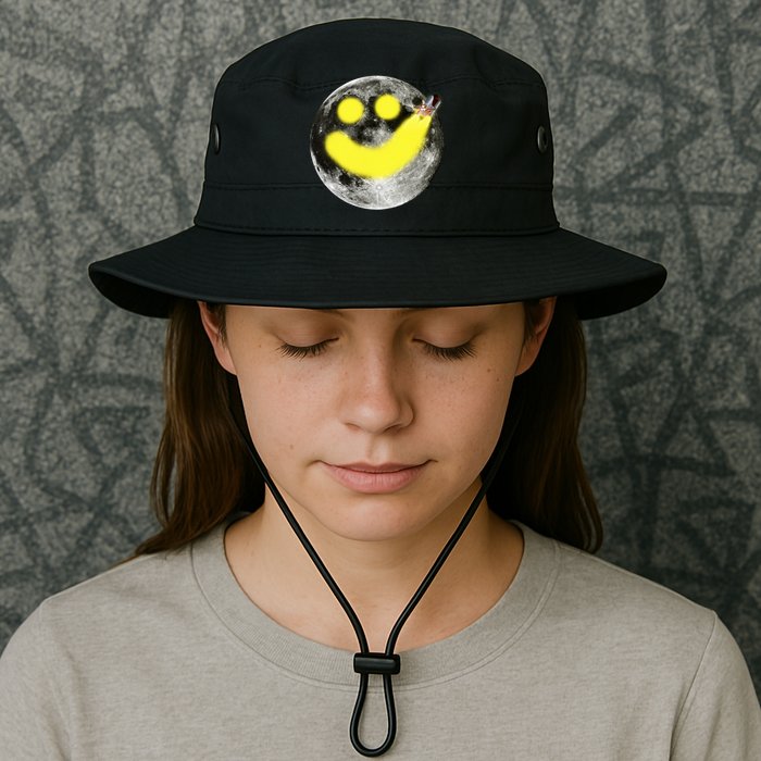 Smiley Face Happy Moon  Bucket Hat