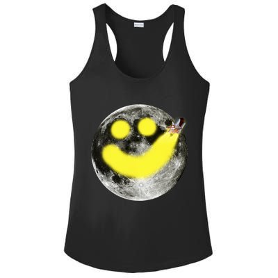 Smiley Face Happy Moon  Ladies PosiCharge Competitor Racerback Tank