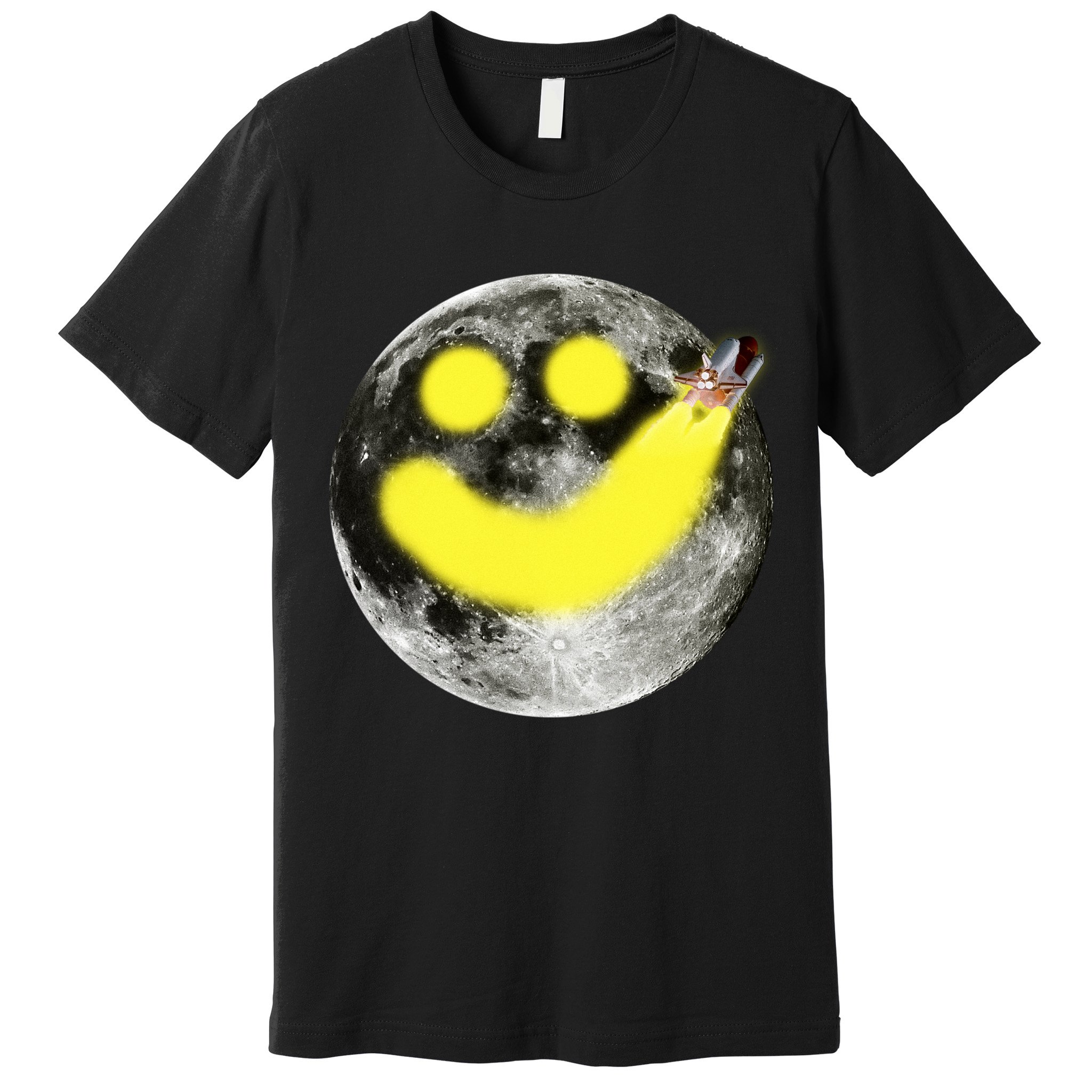 Smiley Face Happy Moon  Premium T-Shirt