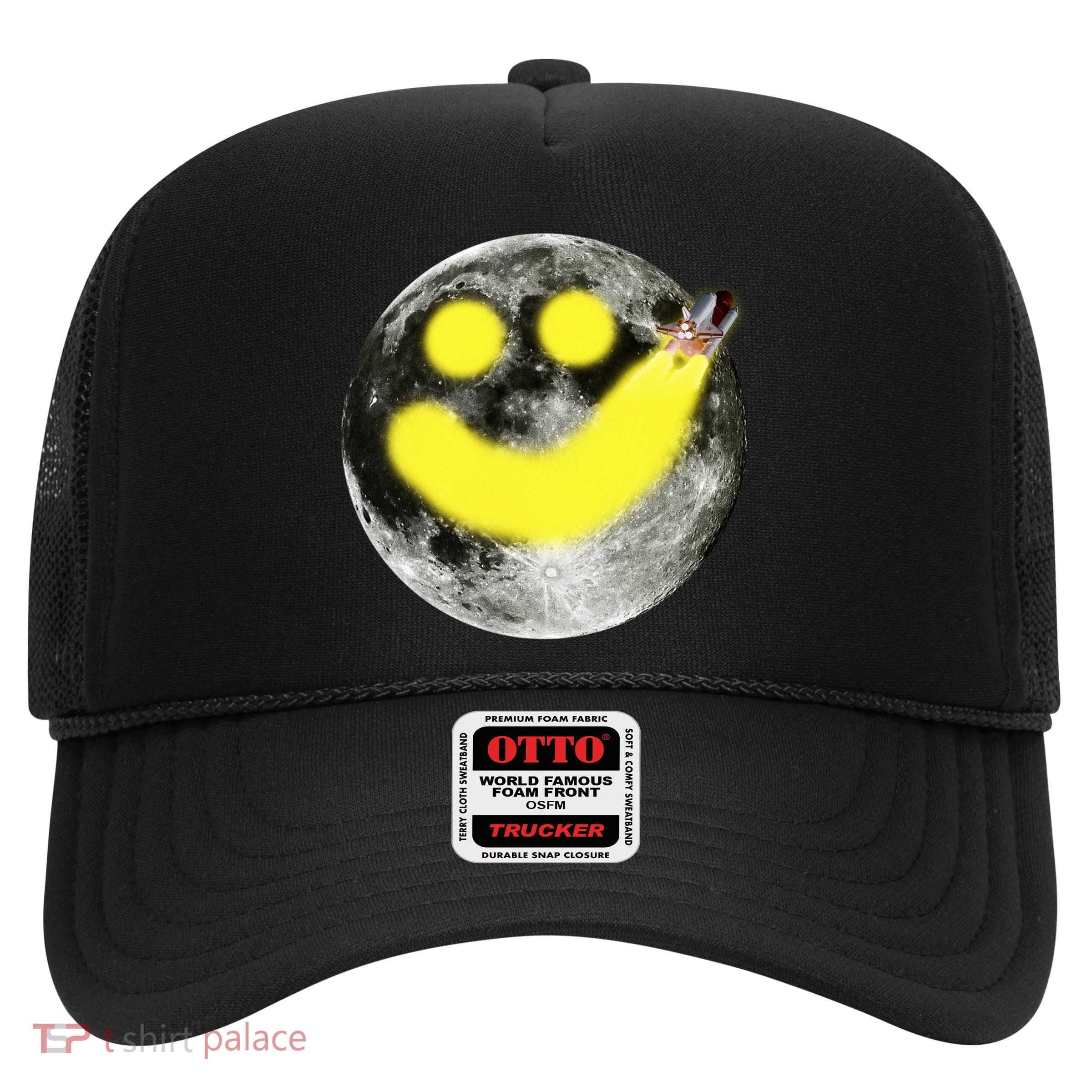 Smiley Face Happy Moon  Trucker Hat