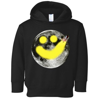 Smiley Face Happy Moon  Toddler Hoodie