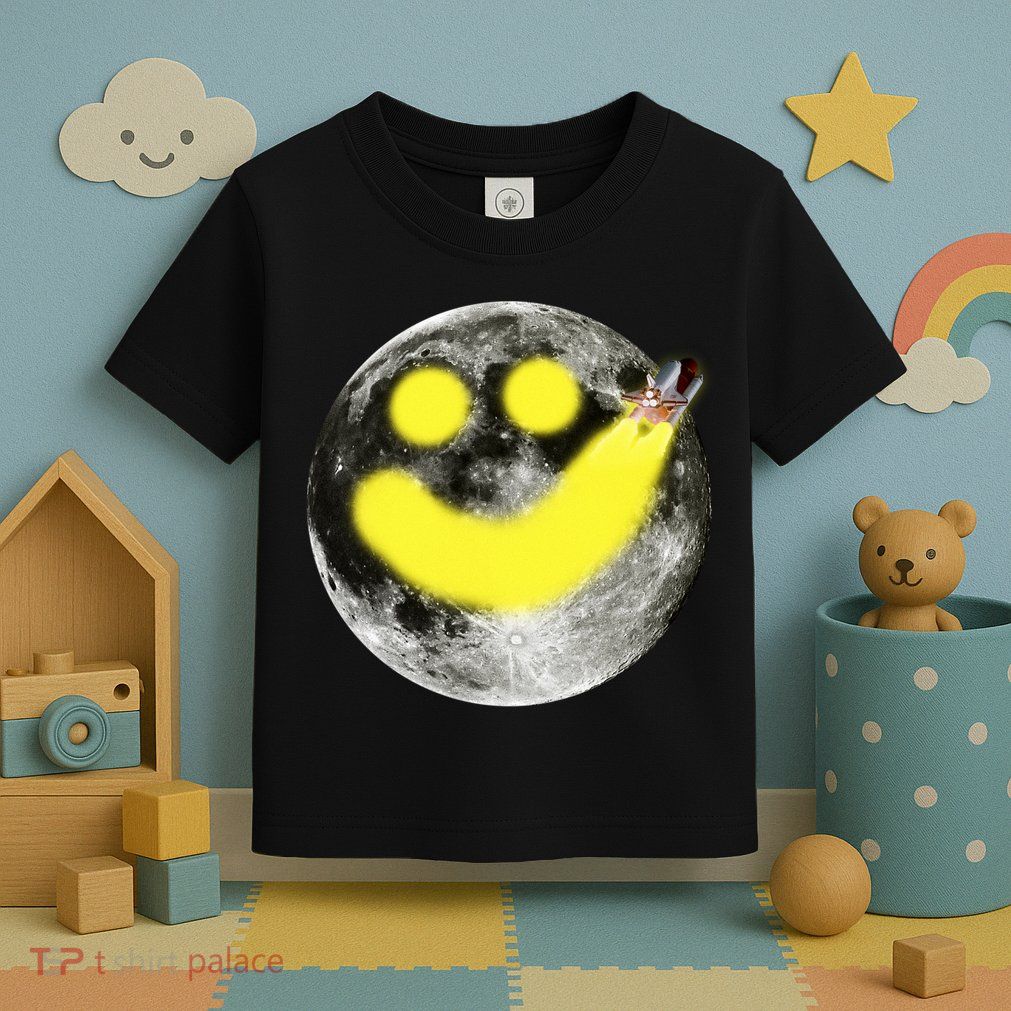 Smiley Face Happy Moon  Toddler T-Shirt