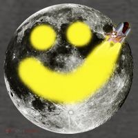 Smiley Face Happy Moon  Vector Backpack