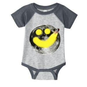 Smiley Face Happy Moon  Infant Baby Jersey Bodysuit