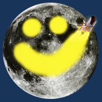 Smiley Face Happy Moon  Infant Baby Jersey Bodysuit