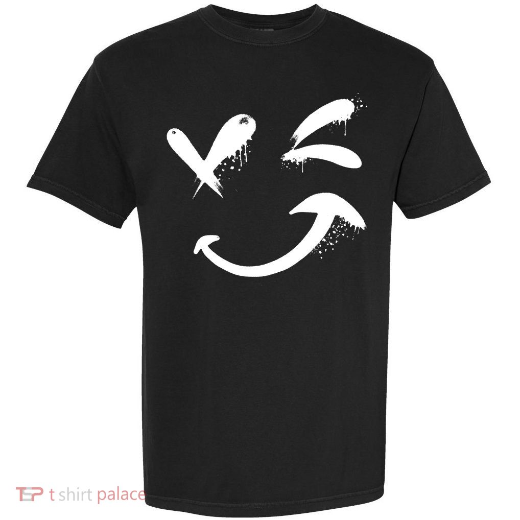 Smiley Face Winking Garment-Dyed Heavyweight T-Shirt