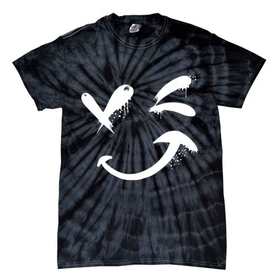 Smiley Face Winking Tie-Dye T-Shirt