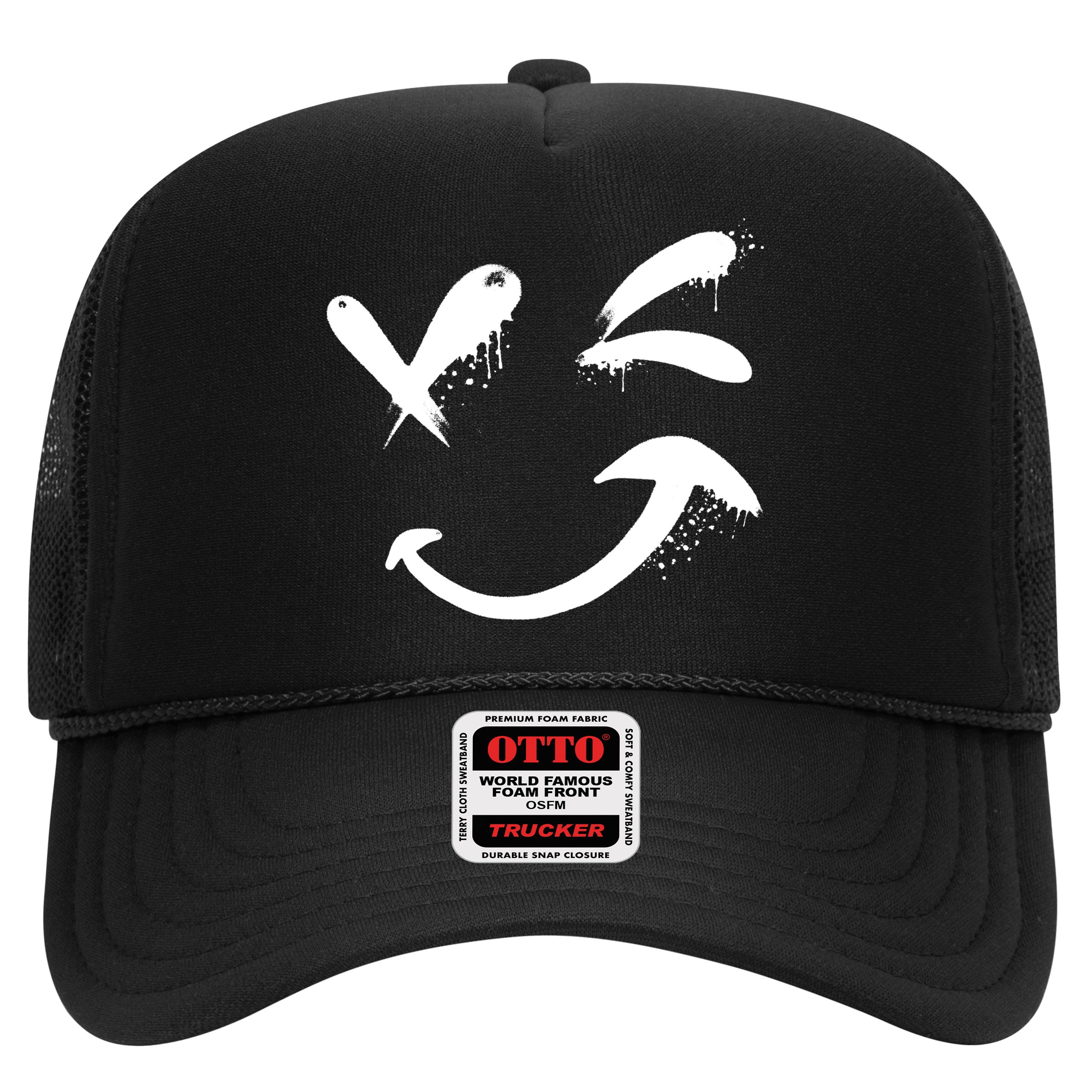 Smiley Face Winking Hat