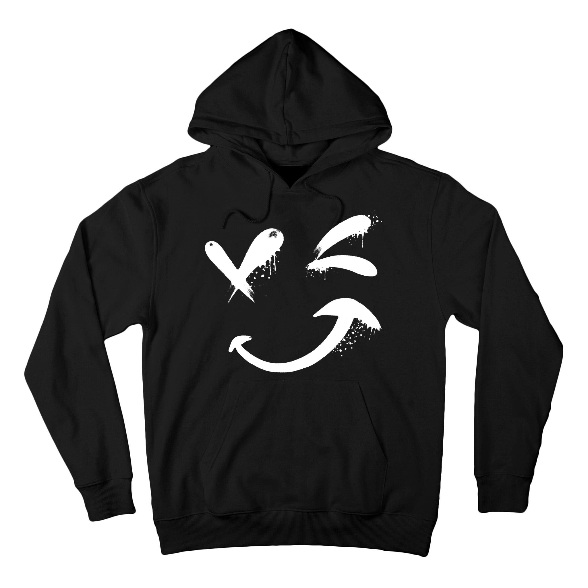 Smiley Face Winking Tall Hoodie