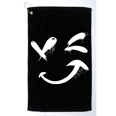 Smiley Face Winking Platinum Collection Golf Towel