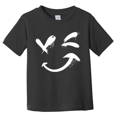 Smiley Face Winking Toddler T-Shirt
