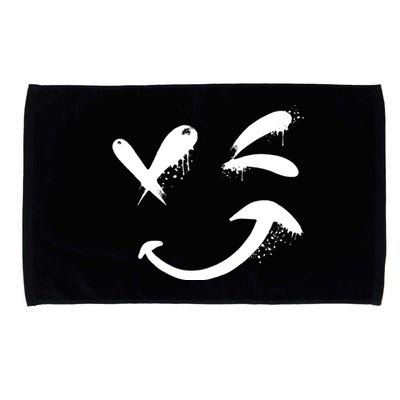 Smiley Face Winking Microfiber Hand Towel