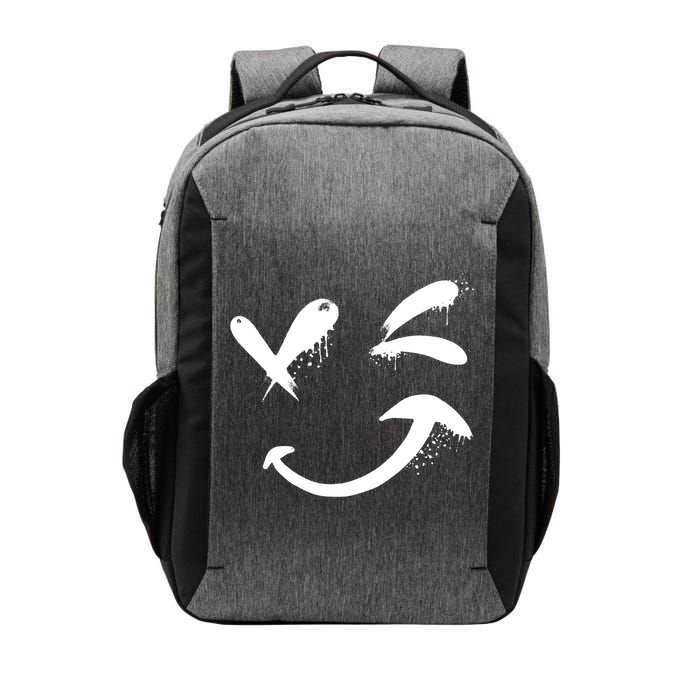 Smiley Face Winking Vector Backpack