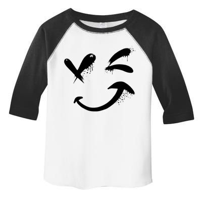 Smiley Face Winking Toddler Fine Jersey T-Shirt