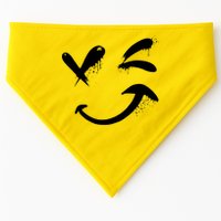 Smiley Face Winking USA-Made Doggie Bandana
