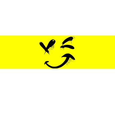 Smiley Face Winking Bumper Sticker