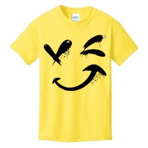 Smiley Face Winking Kids T-Shirt