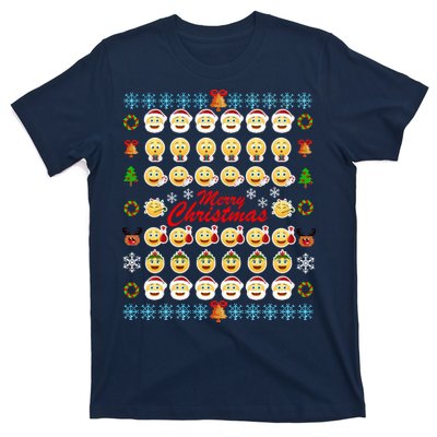 Smiley Faces Ugly Christmas Sweater T-Shirt