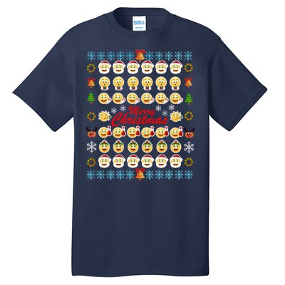 Smiley Faces Ugly Christmas Sweater Tall T-Shirt