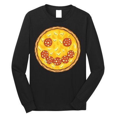 Smiley Pizza Long Sleeve Shirt