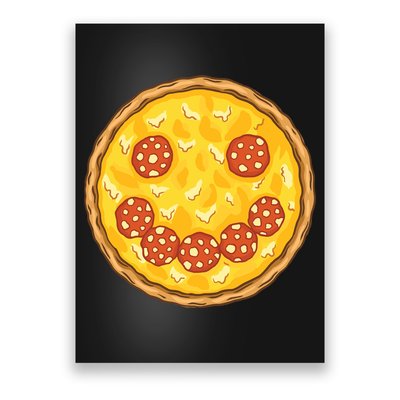 Smiley Pizza Poster