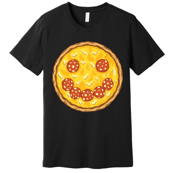 Smiley Pizza Premium T-Shirt