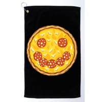 Smiley Pizza Golf Towel