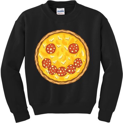 Smiley Pizza Kids Sweatshirt
