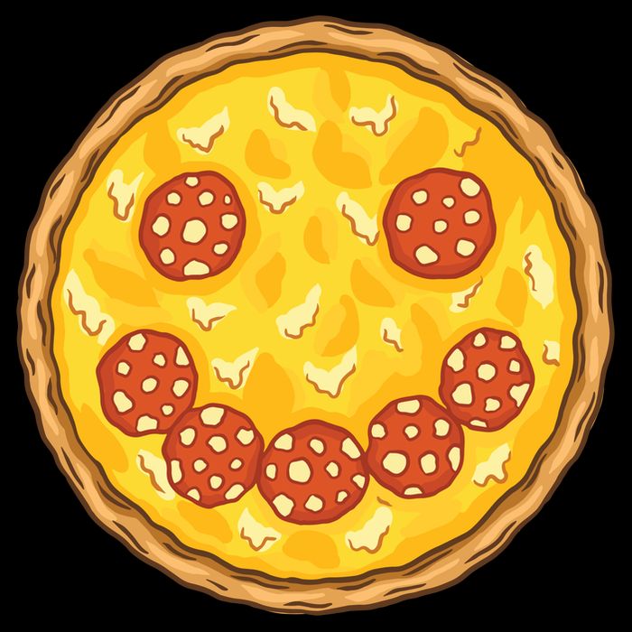 Smiley Pizza Kids T-Shirt