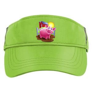 Smiling Farm Pig Adult Drive Performance Visor