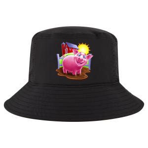 Smiling Farm Pig Cool Comfort Performance Bucket Hat