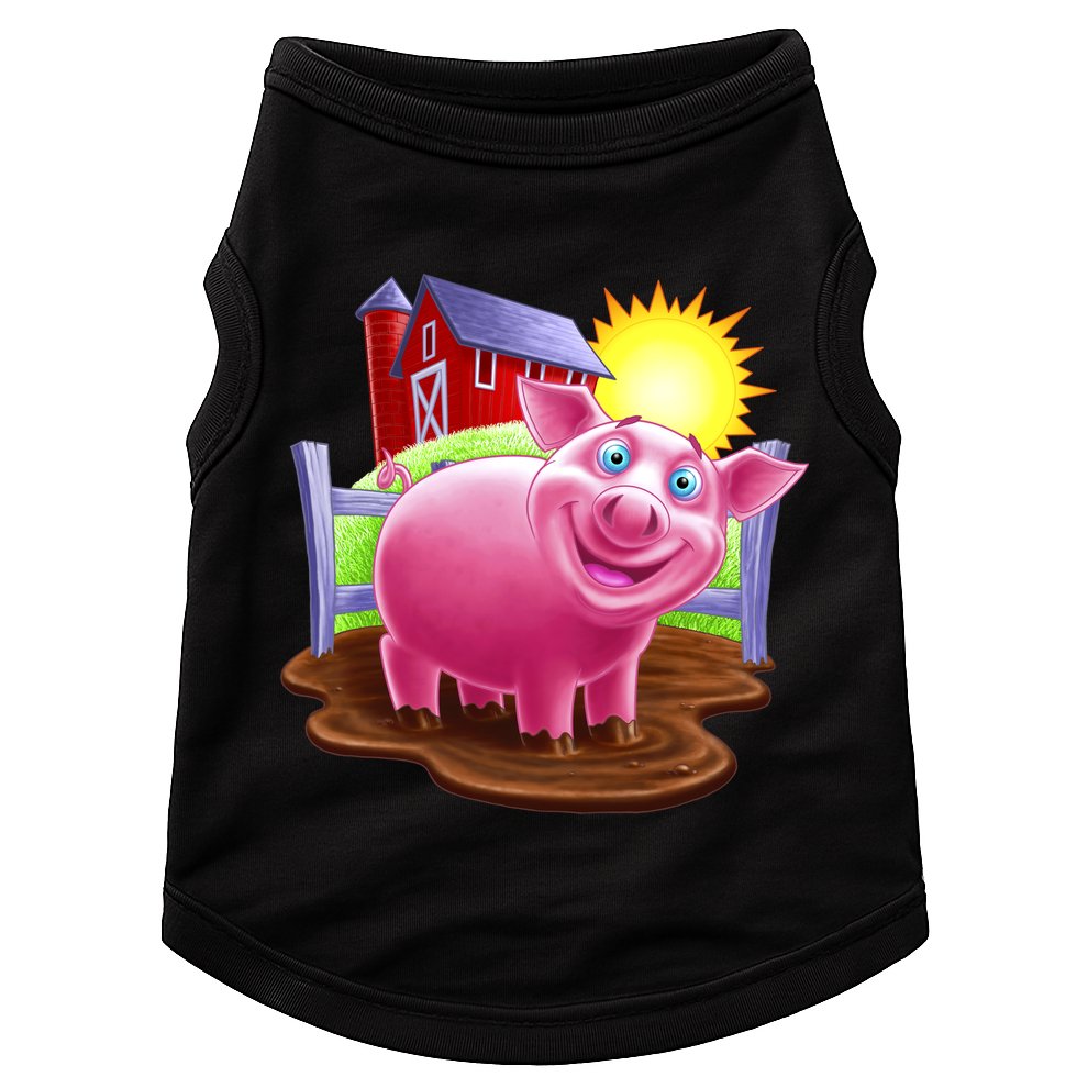 Smiling Farm Pig Doggie Tank