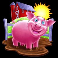 Smiling Farm Pig Flexfit Unipanel Trucker Cap