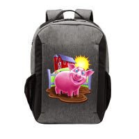 Smiling Farm Pig Vector Backpack