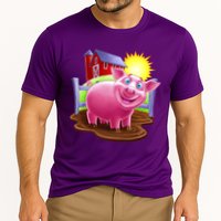 Smiling Farm Pig Performance Shirt