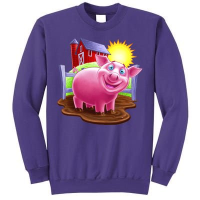 Smiling Farm Pig Sweatshirt