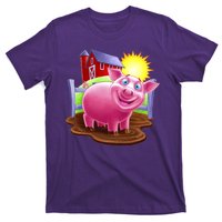 Smiling Farm Pig T-Shirt