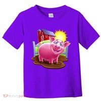 Smiling Farm Pig Toddler T-Shirt