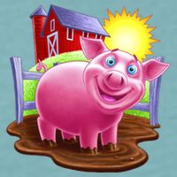 Smiling Farm Pig Sueded Cloud Jersey T-Shirt