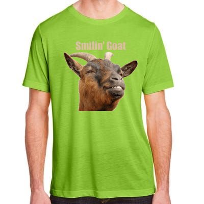 Smiling Goat Funny Adult ChromaSoft Performance T-Shirt