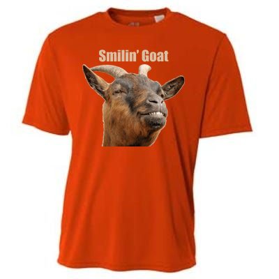 Smiling Goat Funny Cooling Performance Crew T-Shirt