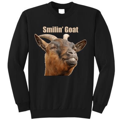 Smiling Goat Funny Sweatshirt