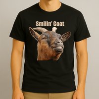 Smiling Goat Funny T-Shirt