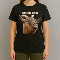 Smiling Goat Funny T-Shirt