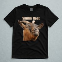 Smiling Goat Funny T-Shirt