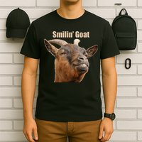Smiling Goat Funny T-Shirt
