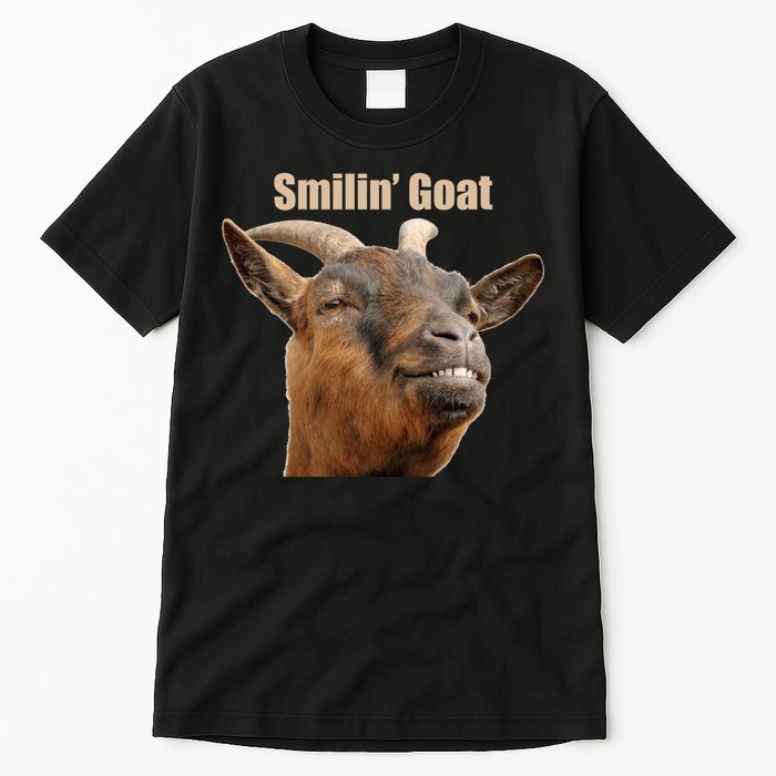 Smiling Goat Funny Tall T-Shirt