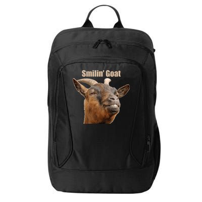 Smiling Goat Funny City Backpack