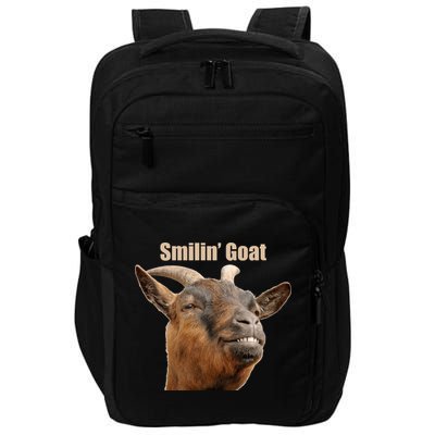 Smiling Goat Funny Impact Tech Backpack